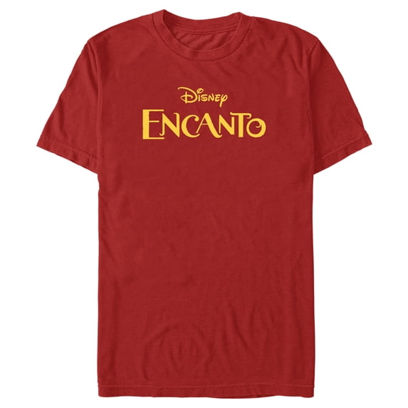 Men's Encanto Classic Logo Graphic Tee Red Large