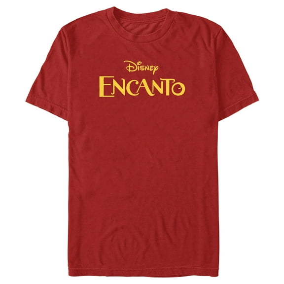 Men's Encanto Classic Logo  Graphic Tee Red Small