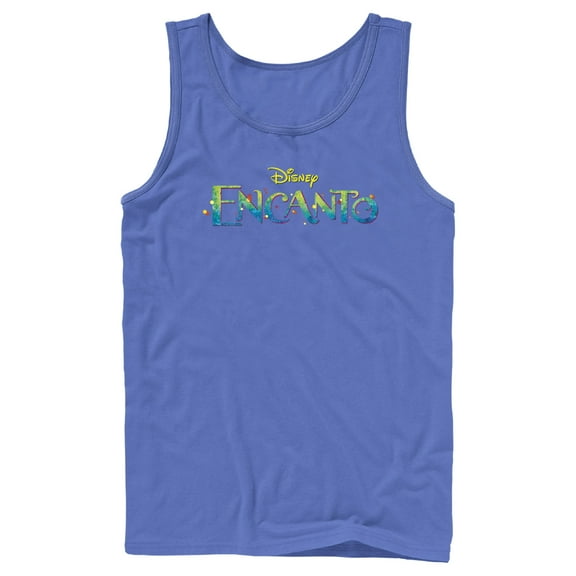 Men's Encanto Colorful Logo Tank Top Royal Blue Large
