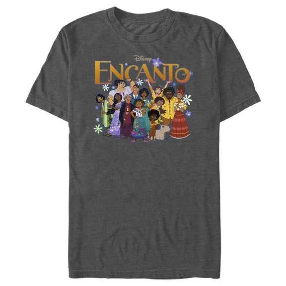 Men's Encanto Family Portrait Graphic Tee Charcoal Heather Small