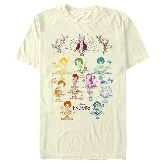 Men's Encanto Madrigal Family Tree Graphic Tee Beige 3X Large
