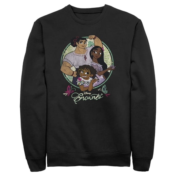 Men's Encanto Mirabel, Isabela & Luisa Magical Sisters Sweatshirt Black X Large