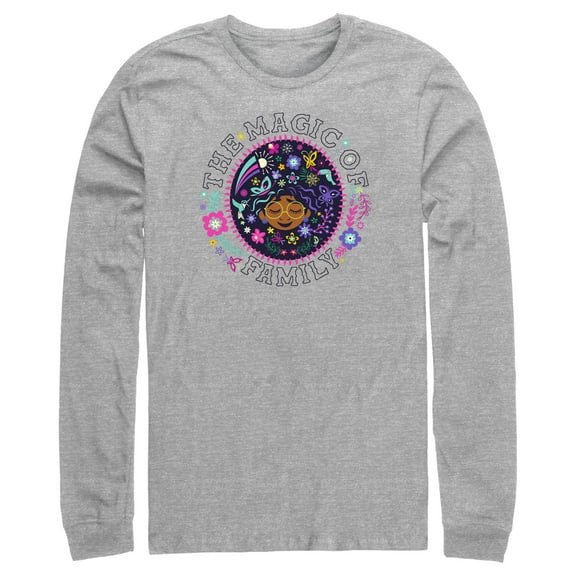 Men's Encanto Mirabel The Magic of Family Circle  Long Sleeve Shirt Athletic Heather Large