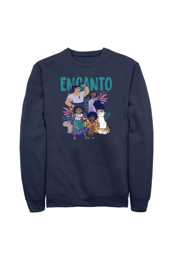 Men's Encanto The Family With Magical Gifts  Sweatshirt Navy Blue 2X Large