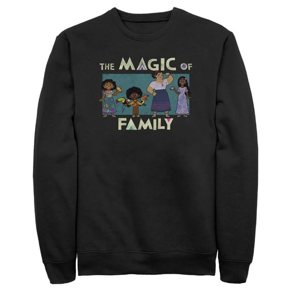 Men's Encanto The Magic of Family  Sweatshirt Black 2X Large