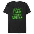 thumbnail image 1 of Men's Encanto We Don't Talk About Bruno Green Text Graphic Tee Black Medium, 1 of 5
