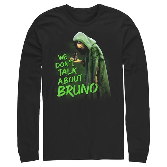 Men's Encanto We Don't Talk About Bruno Long Sleeve Shirt Black Large