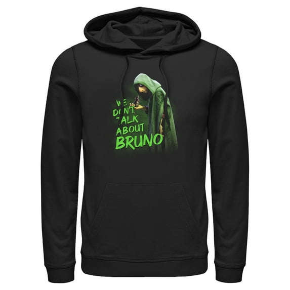 Men's Encanto We Don't Talk About Bruno Pull Over Hoodie Black Small