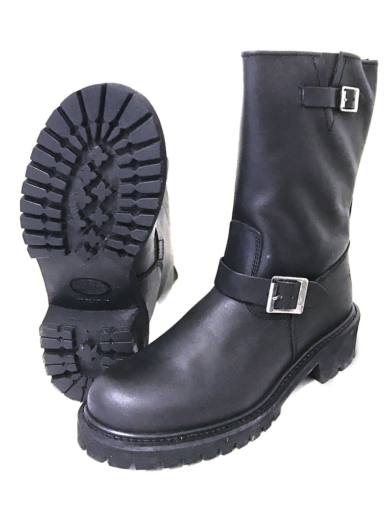 靴 leather engineer boots mode swag Men's Engineer Boots Motorcycle 12