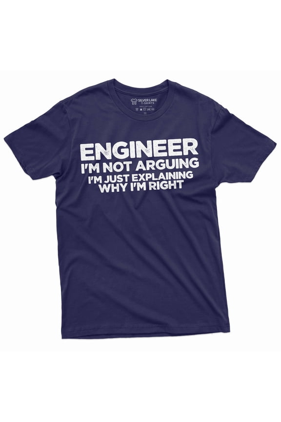 Men's Engineer T-shirt engineer funny gifts tee shirt engineering student gift shirt (Large Navy Blue)