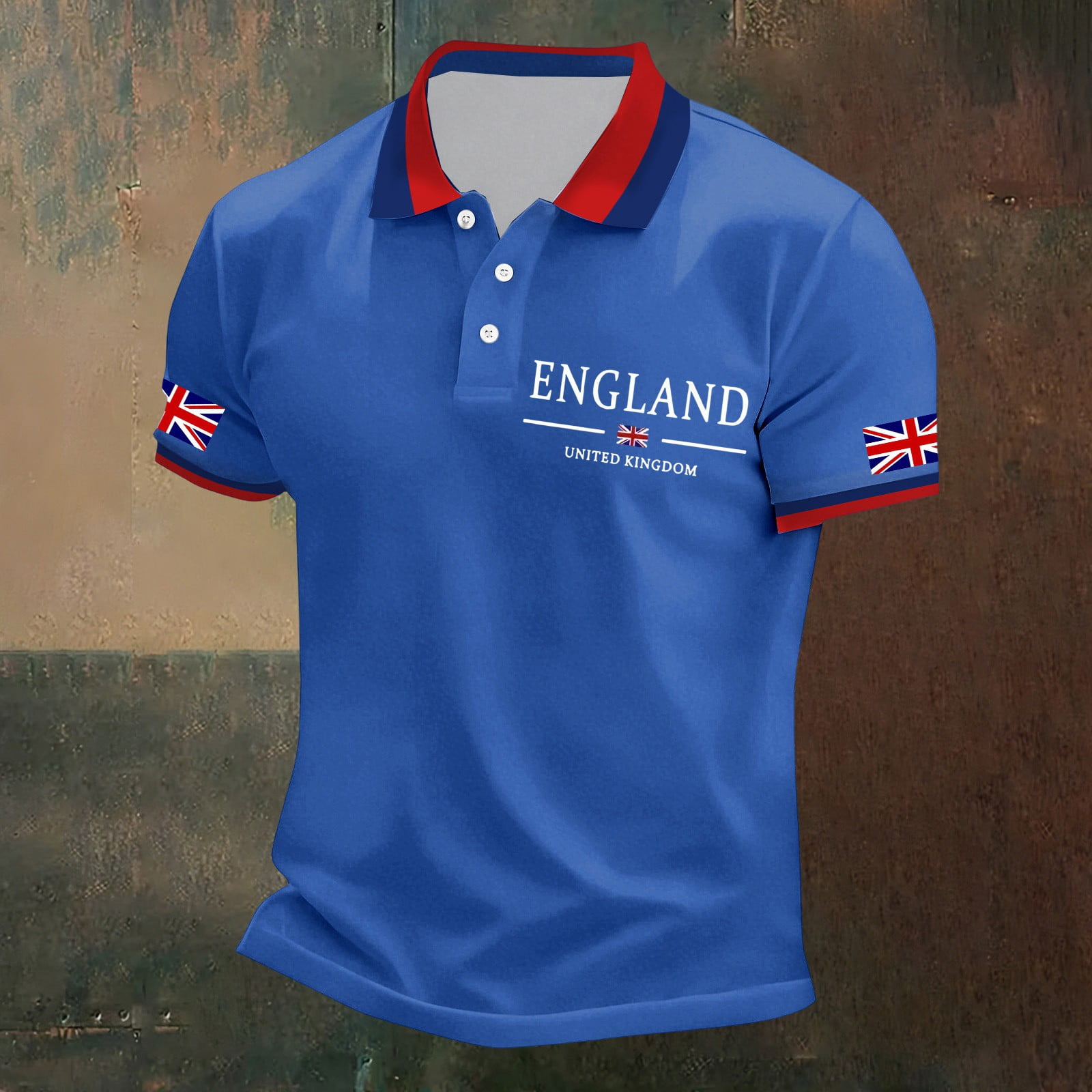 Men's England United Kingdom Flag Polo Shirt – Union Jack Print