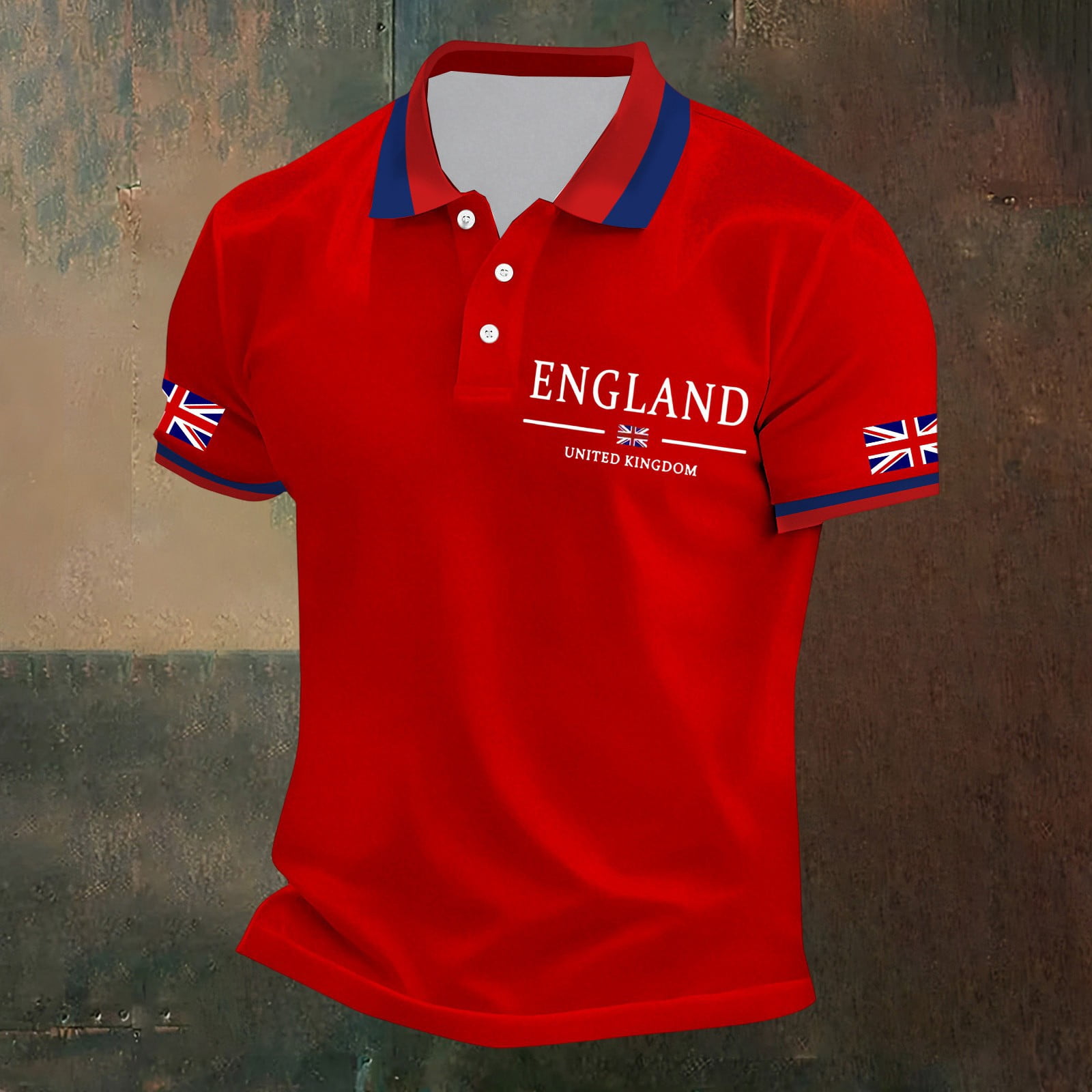 Men's England United Kingdom Flag Polo Shirt – Union Jack Print