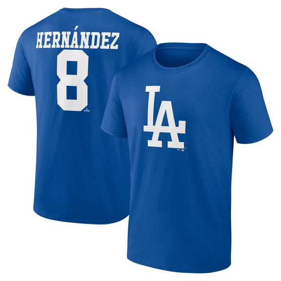 Men's Enrique Hernandez Royal Los Angeles Dodgers Icon Player Name & Number T-Shirt