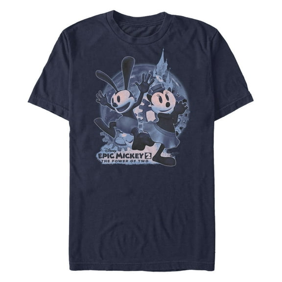 Men's Epic Mickey Oswald and Ortensia Moon  Graphic T-Shirt