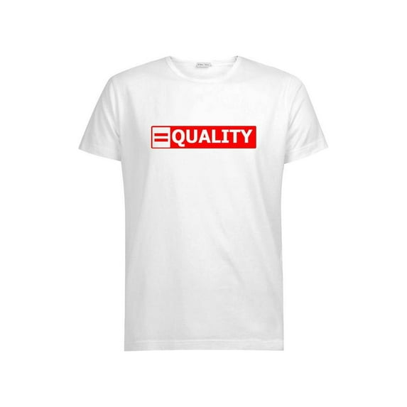 Men's Equality Human Rights Campaign Shirt, White Large