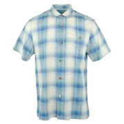Mens Escondido Beach Plaid Camp Shirt Strgz Small