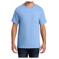 thumbnail image 1 of Men's Essential T Shirt with Pocket Light Blue S, 1 of 6
