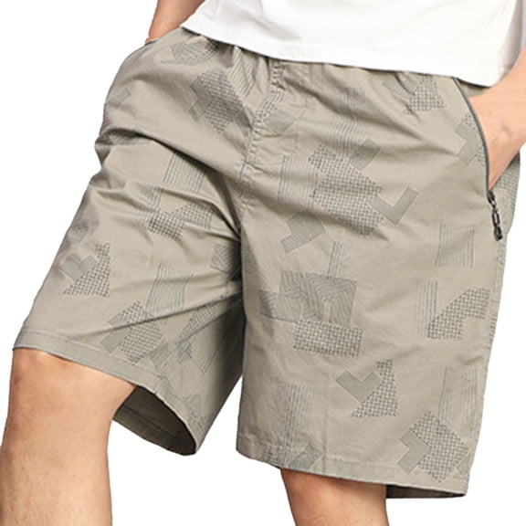 Men's European Zipper Pocket Drawstring Waist Shorts Trendy, Comfortable, Loose Fit Ideal for Beach, Business, and Casual Wear Multiple Sizes