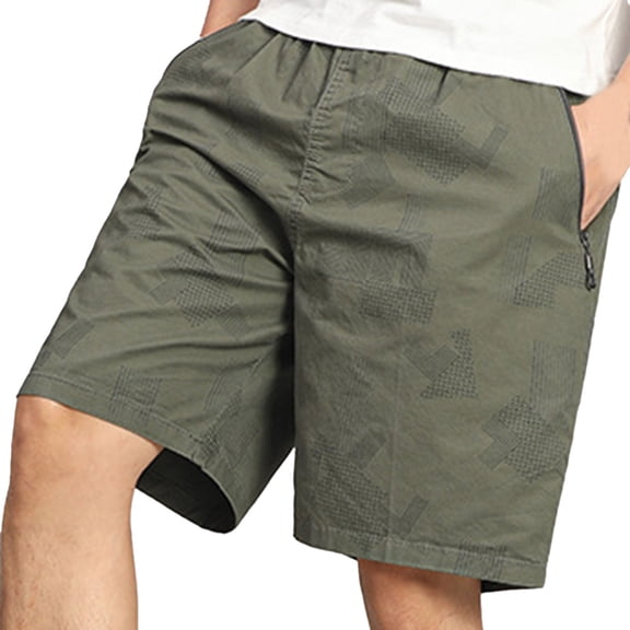 Men's European Zipper Pocket Drawstring Waist Shorts Trendy, Comfortable, Loose Fit Ideal for Beach, Business, and Casual Wear Multiple Sizes
