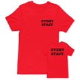 thumbnail image 1 of Men's Event Staff Tee NR, Chest & Back, Red, 2XL, 1 of 1