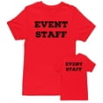 thumbnail image 1 of Men's Event Staff Tee NR, Front & Back, Red, 5XL, 1 of 1