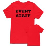 Men's Event Staff Tee NR, Front Only, Red, 3XL