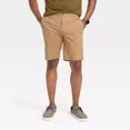 Men's slim fit 9" Linden Flat Front Chino Shorts Goodfellow & Co