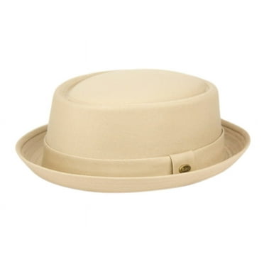 Men's Everyday Cotton All Season Porkpie Boater Derby Fedora Sun Hat