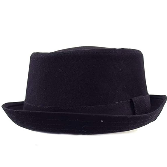 Men's Everyday Cotton All Season Porkpie Boater Derby Fedora Sun Hat