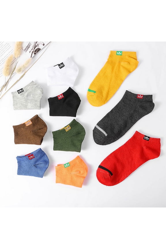 Men`s Everyday Plus Cushioned No Snow Socks Originals Unisex Trefoil No Show Socks No Show Sock, Multicolor, Free,