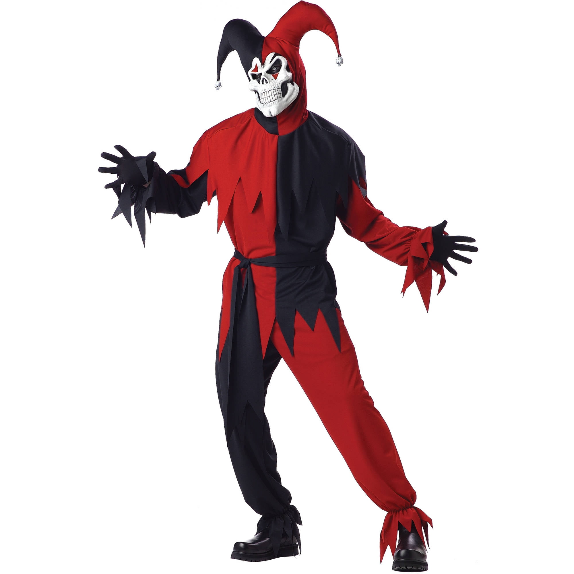 Men's Evil Jester Adult Halloween Costume