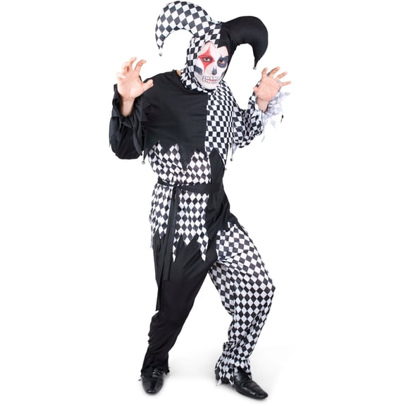 Men's Evil Jester Costume