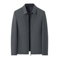 thumbnail image 1 of Men's Executive Casual Jacket Lightweight Spring Autumn Business Outerwear Stylish Lapel Design Comfortable Fit, 1 of 2