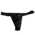 Men's Exotic Apparel Mens Fashionable Casual Leather Thong Low Waist