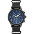 thumbnail image 1 of Men's Expedition Scout Chrono Watch, Black Leather Slip-Thru Strap, 1 of 5