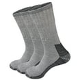 thumbnail image 1 of Men's Extra Heavy Cushion Wool Blend Outdoor Hiking Ski Crew Socks with Moisture Wicking, 1 of 7