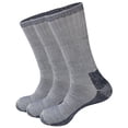 thumbnail image 1 of Men's Extra Heavy Cushion Wool Blend Outdoor Hiking Ski Crew Socks with Moisture Wicking, 1 of 7