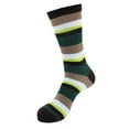 thumbnail image 1 of Men's Extra Large Rayon from Bamboo Fiber Stripe Socks - Color 02 - 1 Pair, Size 10-14, 1 of 4