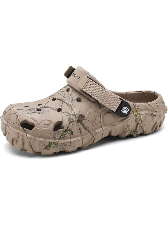 Men’s Extra Wide Clogs Sandals – Lightweight Breathable Sports Water Shoes with Adjustable Back Strap, Comfortable for Beach, Outdoor, and Big Sizes Available