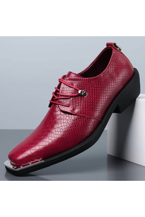 Men’s Pointed Toe Dress Loafers Textured Slip-On Business Casual Shoes with Cushioned Comfort for Office Parties Weddings Evening Events and Smart Casual Wear