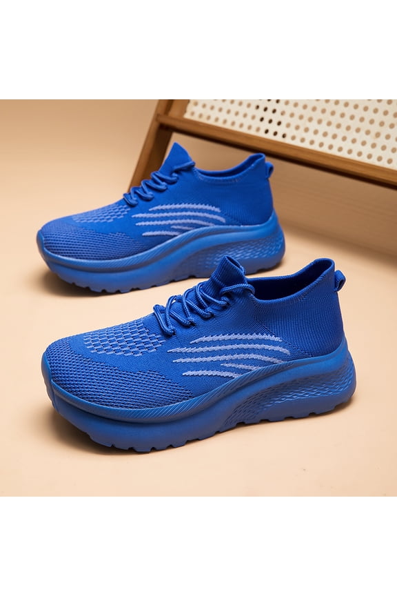 Men's Extra Wide Running Shoes, Lightweight Breathable Knit Sneakers with Cushioned Thick Sole for Walking, Training, and Daily Comfort