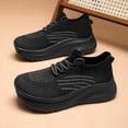 thumbnail image 1 of Men's Extra Wide Running Shoes, Lightweight Breathable Knit Sneakers with Cushioned Thick Sole for Walking, Training, and Daily Comfort, 1 of 9
