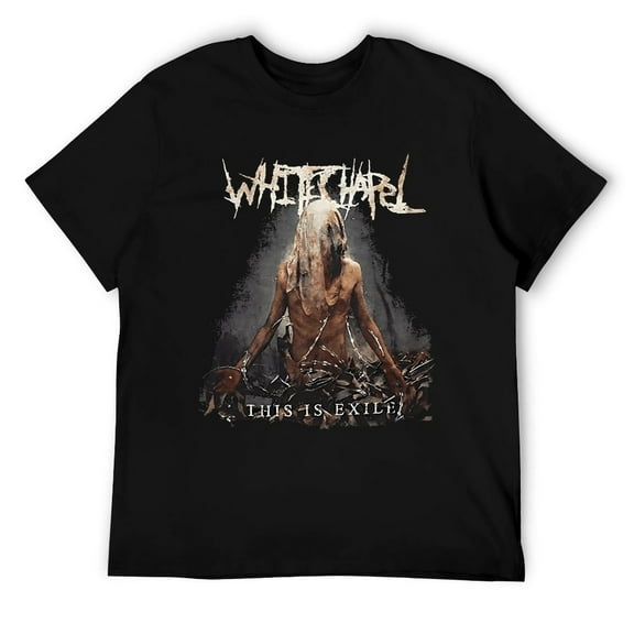 Men's Extreme Metal Music T-Shirt, Brutal Deathcore Graphic Tee, Dark Album Art Style, Black Band Inspired Apparel Black-style 2XL