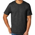 thumbnail image 1 of Men's Extreme Softness TriBlend Tee Shirt, 4XL Black Heather, 1 of 3