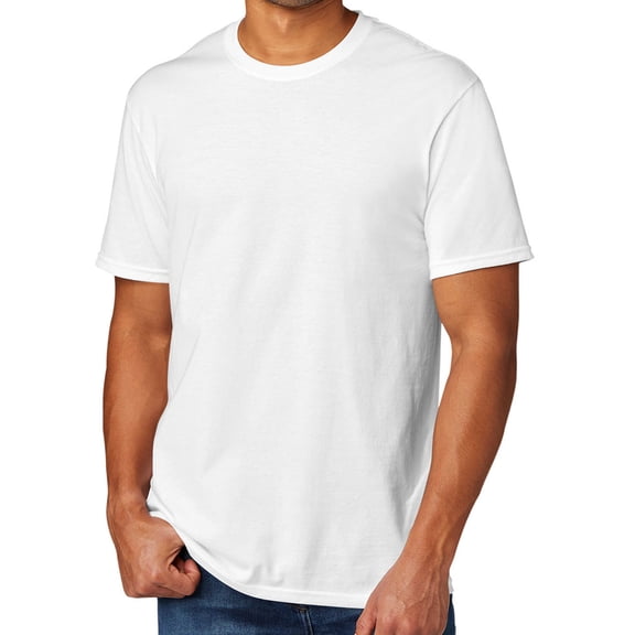 Men's Extreme Softness TriBlend Tee Shirt, 4XL White