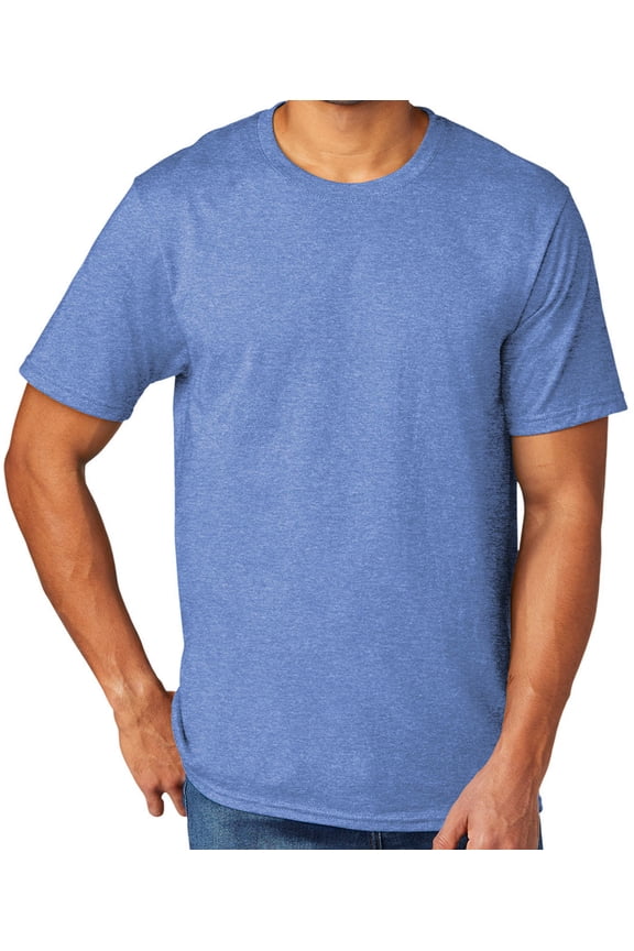Men's Extreme Softness TriBlend Tee Shirt, Large Carolina Blue Heather