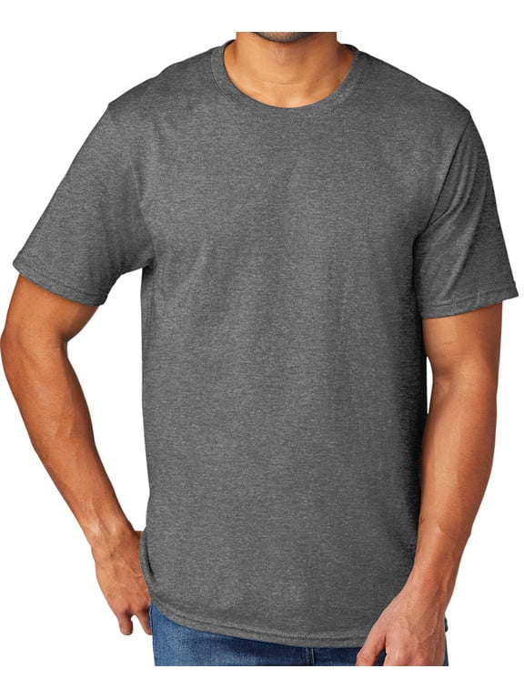 Men's Extreme Softness TriBlend Tee Shirt, Large Graphite Heather