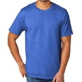 thumbnail image 1 of Men's Extreme Softness TriBlend Tee Shirt, Large Heather Royal, 1 of 3