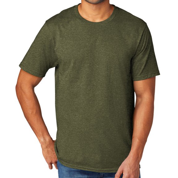 Men's Extreme Softness TriBlend Tee Shirt, Small Military Green Heather