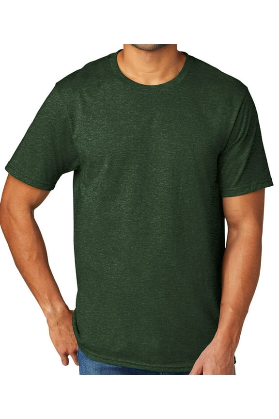 Men's Extreme Softness TriBlend Tee Shirt, XL Forest Green Heather